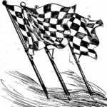 Racing Flags F1 Coloring Pages 3