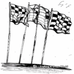 Racing Flags F1 Coloring Pages 4