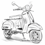 Racing Scooter Coloring Sheets 2