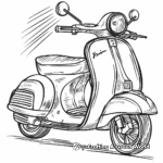 Racing Scooter Coloring Sheets 3