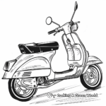 Racing Scooter Coloring Sheets 4