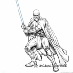 Raging Red Sith Lightsaber Coloring Pages 4