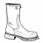 Rain Boot Themed Coloring Pages 2