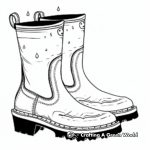 Rain Boot Themed Coloring Pages 3