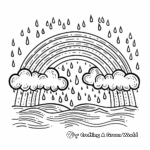 Rainbow After The Rain Coloring Sheets 3