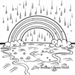 Rainbow After The Rain Coloring Sheets 4