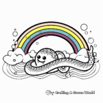 Rainbow Sea Serpent Coloring Pages 1
