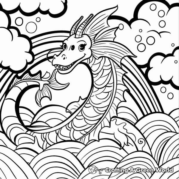 Sea Serpent Coloring Pages - Free &amp; Printable!