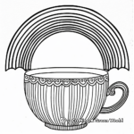 Rainbow Themed Cup Coloring Pages 2