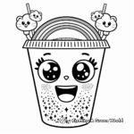 Rainbow Themed Cup Coloring Pages 3