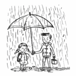 Rainy Day Indoor Activity Coloring Sheets 1