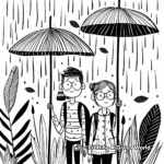 Rainy Day Indoor Activity Coloring Sheets 4