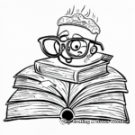 Reading Glasses Coloring Pages for Book Lovers 4