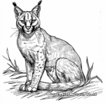Realistic Caracal Coloring Sheets 3