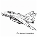 Realistic F-14 Tomcat Coloring Pages 1