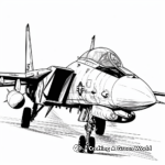 Realistic F-14 Tomcat Coloring Pages 3