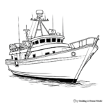 Realistic Fisher Cruiser Coloring Sheets 2