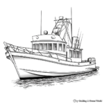 Realistic Fisher Cruiser Coloring Sheets 3
