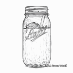 Realistic Mason Jar Coloring Pages for Advanced 1