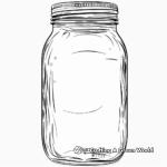 Realistic Mason Jar Coloring Pages for Advanced 3