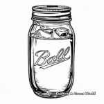 Realistic Mason Jar Coloring Pages for Advanced 4