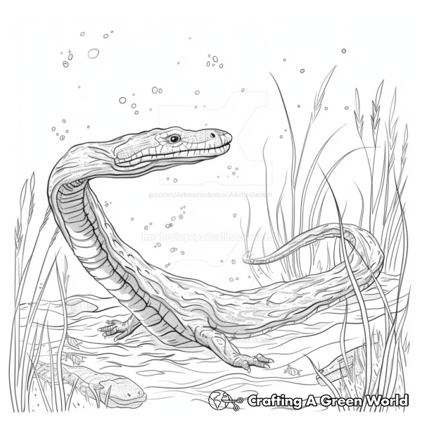 Sea Serpent Coloring Pages - Free &amp; Printable!