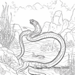Realistic Ocean Serpent Coloring Pages 3