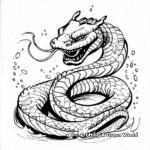 Realistic Ocean Serpent Coloring Pages 4