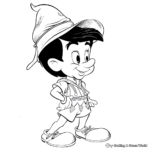 Realistic Pinocchio Coloring Pages for Adults 1