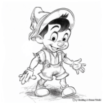 Realistic Pinocchio Coloring Pages for Adults 2