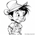 Realistic Pinocchio Coloring Pages for Adults 3