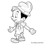 Realistic Pinocchio Coloring Pages for Adults 4