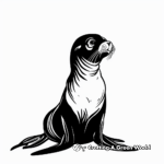 Realistic Sea Lion Coloring Pages 2