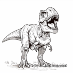 Realistic T-Rex Coloring Pages 3