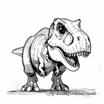 Realistic T-Rex Coloring Pages 4