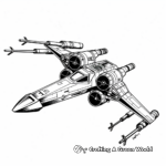 Rebel Alliance X-Wing Coloring Pages 2
