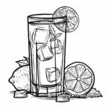 Refreshing Glass of Lemonade Coloring Pages 3