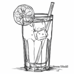 Refreshing Glass of Lemonade Coloring Pages 4