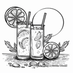 Refreshing Lemonade in the Sun: Beach-Scene Coloring Pages 3