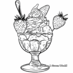 Refreshing Strawberry Sundae Coloring Pages 4
