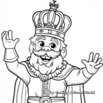 Regal Crowning Ceremony King Coloring Pages 3