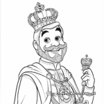 Regal Crowning Ceremony King Coloring Pages 4