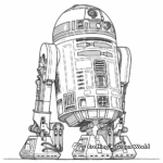 Relaxed R2D2: Chilling R2D2 Coloring Pages 3