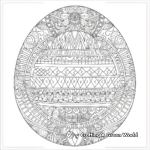 Relaxing Easter Mandala Coloring Pages for Adults 1