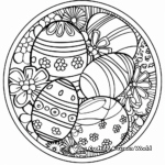 Relaxing Easter Mandala Coloring Pages for Adults 2