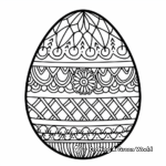 Relaxing Easter Mandala Coloring Pages for Adults 3