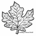 Relaxing Fall Oak Leaf Coloring Sheets 2
