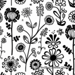 Relaxing Nature Pattern Coloring Pages 3