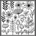 Relaxing Patterns of Nature Coloring Pages 1