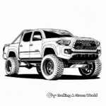Reliable Toyota Tacoma Pickup Truck Coloring Pages 2